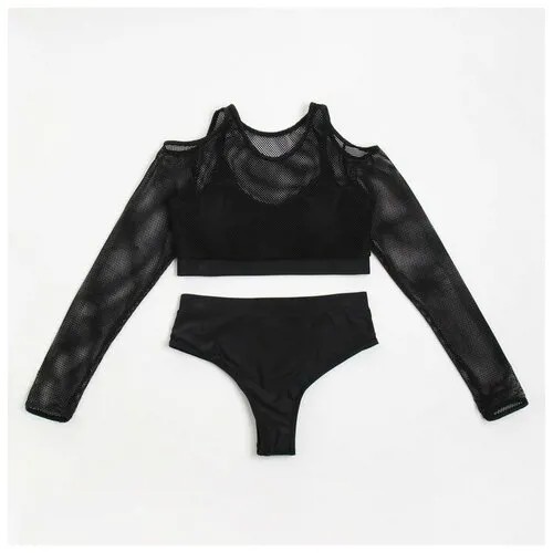 Купальный костюм MINAKU «Sport» 9284614 раздельный женский, цвет черный, размер 48