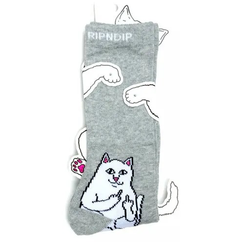 Носки с котом Ripndip Socks - Lord Nermal - Grey