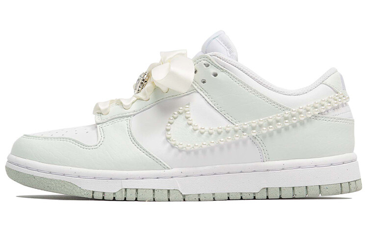 Кроссовки Nike Dunk Skateboard Shoes Women's Low-Top White/Green