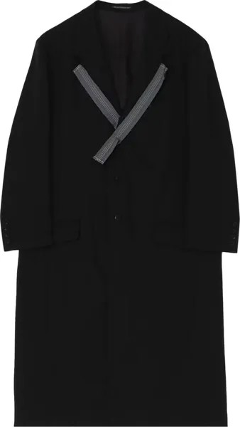 Куртка Y's Lyocell Broad Long With Decorative Cloth 'Black', черный