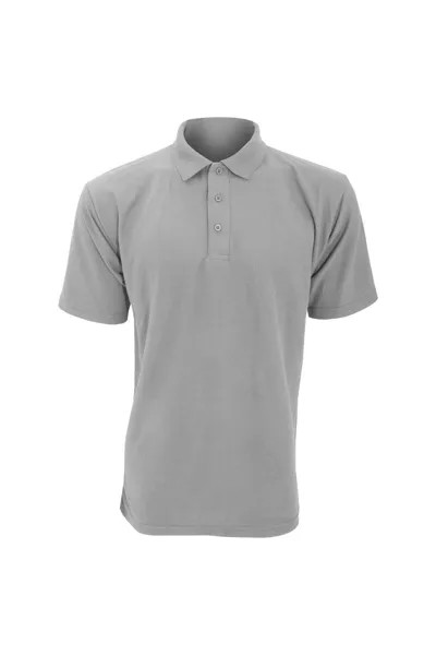 UCC 50 50 Простая рубашка-поло из пике с короткими рукавами Ultimate Clothing Collection, серый