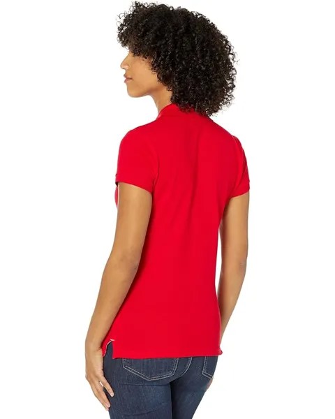 Поло U.S. POLO ASSN. Short Sleeve Small Pony Solid Pique Polo Shirt, цвет Engine Red
