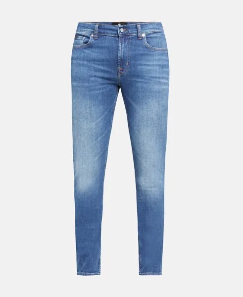 Джинсы узкого кроя 7 for all Mankind, цвет Slate Blue