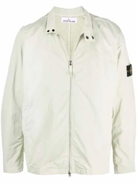 Stone Island бомбер с нашивкой-логотипом