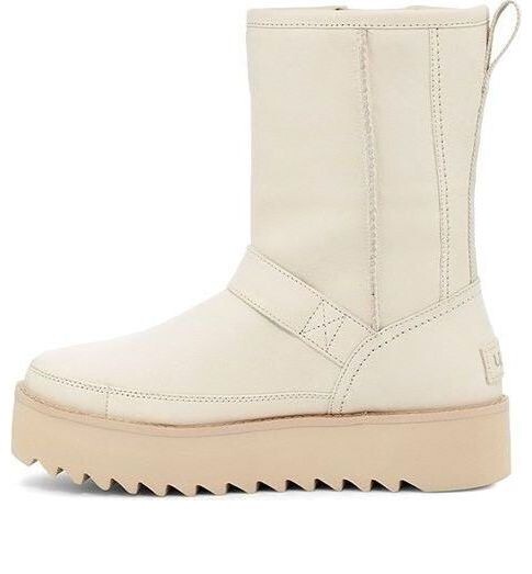 Кроссовки классические байкерские короткие ботинки Rebel Ugg, белый