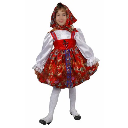 Детский карнавальный костюм Матрёшка, рост 134см