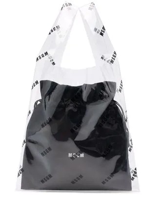 MSGM сумка-шопер с логотипом