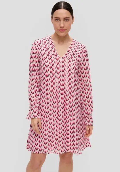 Повседневное платье MIT V-AUSSCHNITT s.Oliver BLACK LABEL, цвет zartrosa