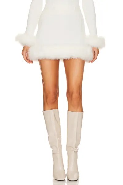 Юбка мини Show Me Your Mumu Fran, цвет White Knit