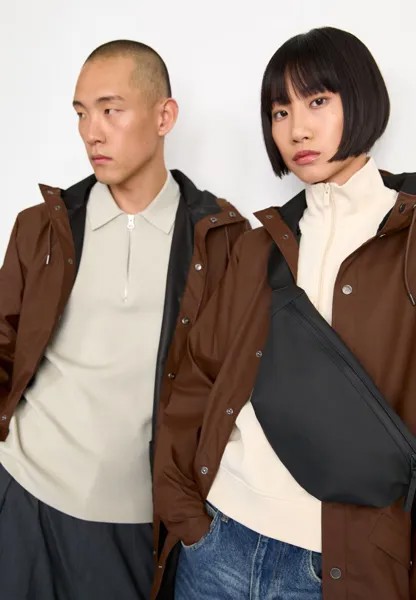 Парка LONG JACKET W3 UNISEX Rains, коричневый