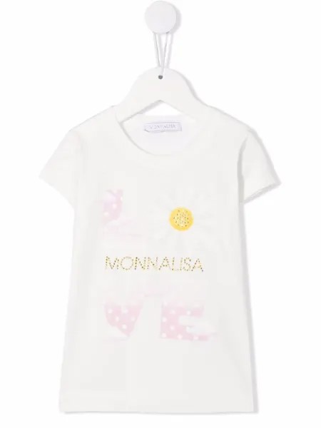 Monnalisa футболка с логотипом
