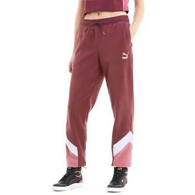Puma Classics Mcs Winterized Track Pants Женские бордовые повседневные спортивные штаны