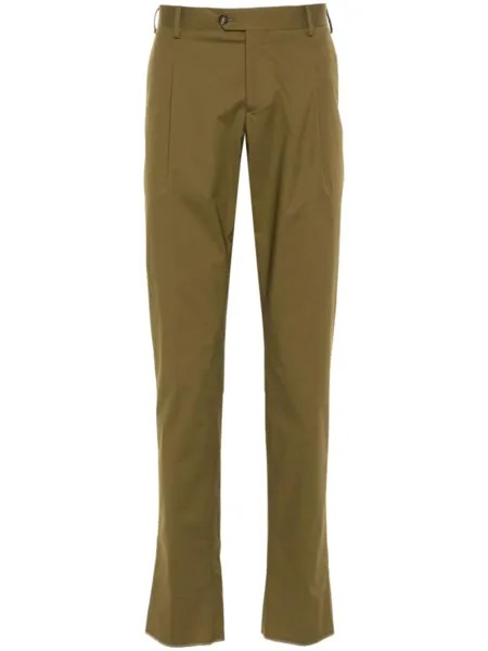 Lardini pleat-detail tailored trousers, зеленый