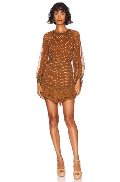 Платье мини Shona Joy Brielle Cut Out Backless, цвет Almond & Sand