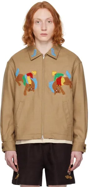 Серо-коричневая куртка Rodeo Franck Bode