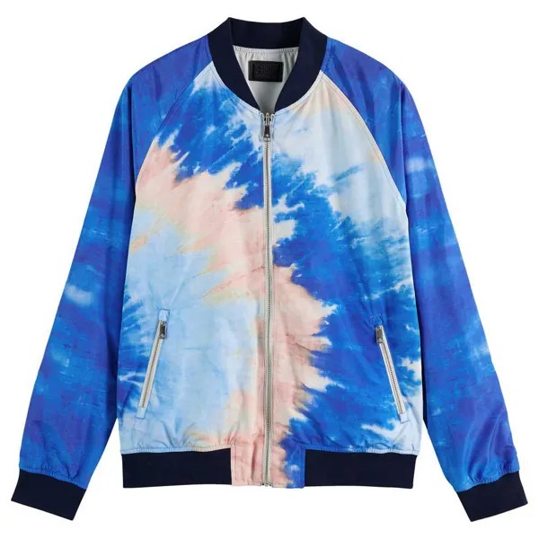 Куртка Scotch & Soda Printed Reversible Bomber, синий