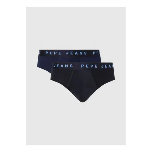 Трусы Pepe Jeans, 2 шт., размер L, черный, синий