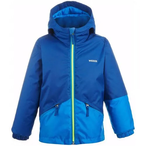 Куртка горнолыжная детская 100 WEDZE Х Decathlon, размер: 4 года (98-104 см), цвет: Глубокий Синий/Кобальтовый Синий