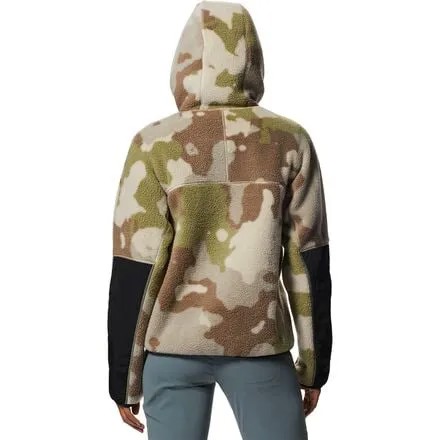 Флисовая куртка HiCamp с капюшоном и молнией во всю длину женская Mountain Hardwear, цвет Wild Oyster Pines Camo