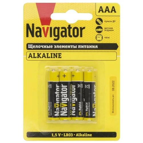 Элемент питания Navigator NBT-NPE-LR03-BP4