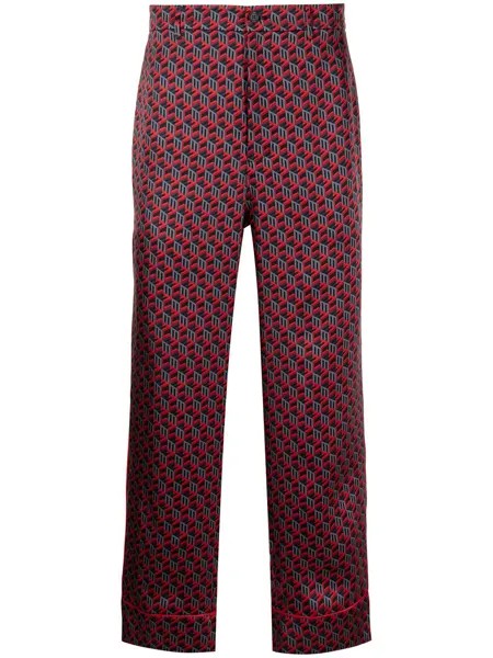 MCM пижамные брюки с геометричным принтом