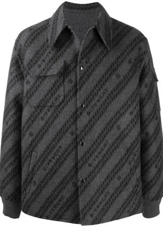 Givenchy жаккардовая куртка-рубашка с узором