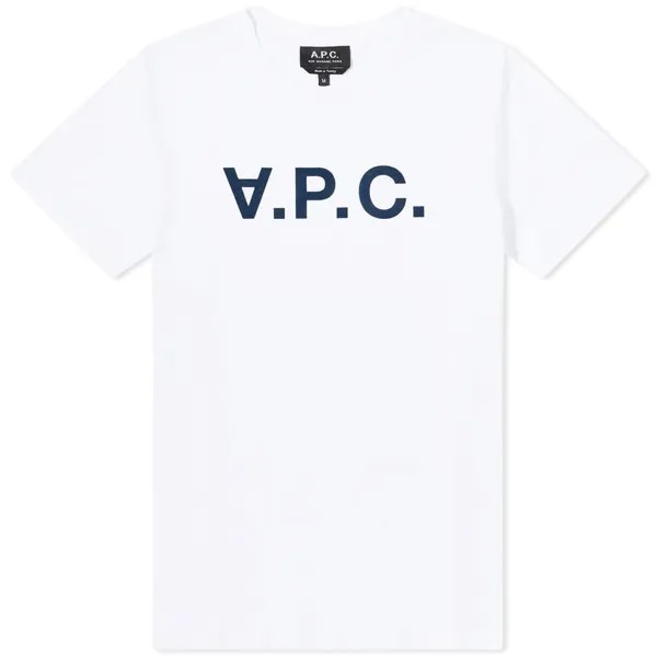 Футболка A.P.C. White Vpc Logo Tee