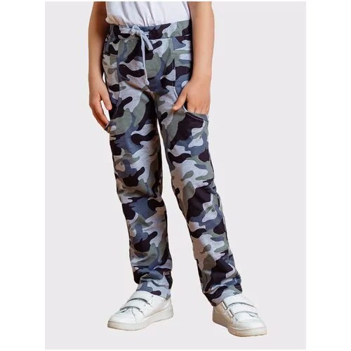 Спортивные брюки для мальчика камуфляжные MOR, MOR-05-018-001203, хаки, размер 104