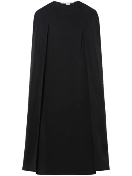 Stella McCartney платье-накидка с длинными рукавами, черный