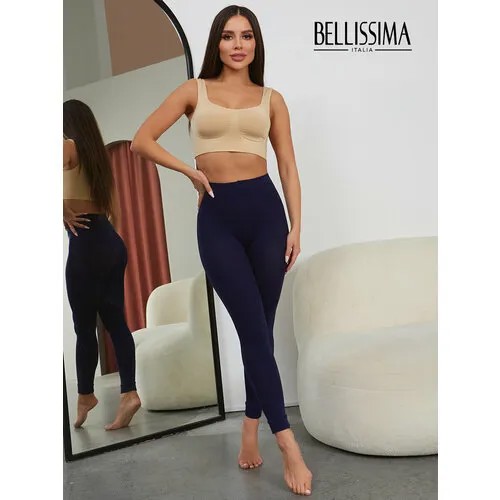 Легинсы Bellissima, 300 den, размер 3-4, синий