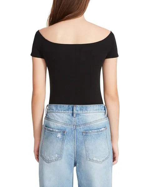 Боди Steve Madden Ballet Boo Bodysuit, черный