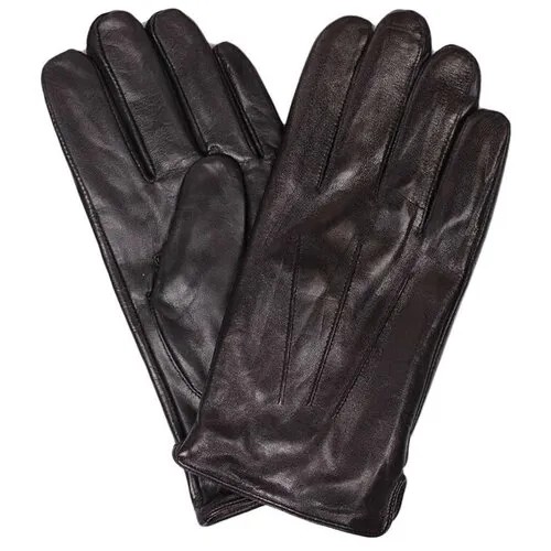 Перчатки Pitas демисезонные, натуральная кожа, размер 9.5, черный