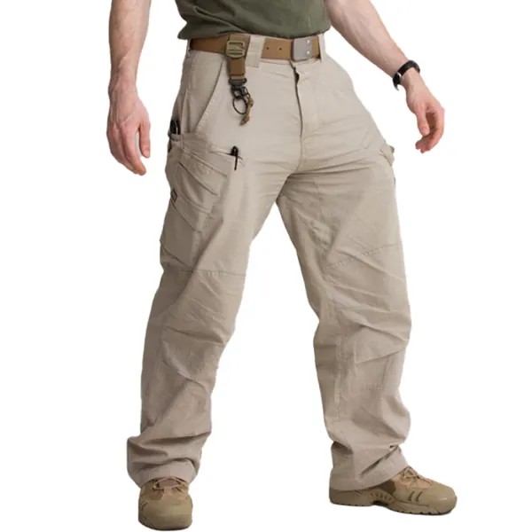 Мужские уличные водонепроницаемые и износостойкие многофункциональные тактические тренировочные штаны с несколькими карманами практичные комбинезоны Tro