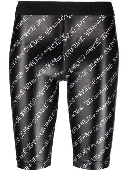 Versace Jeans Couture шорты с логотипом, черный