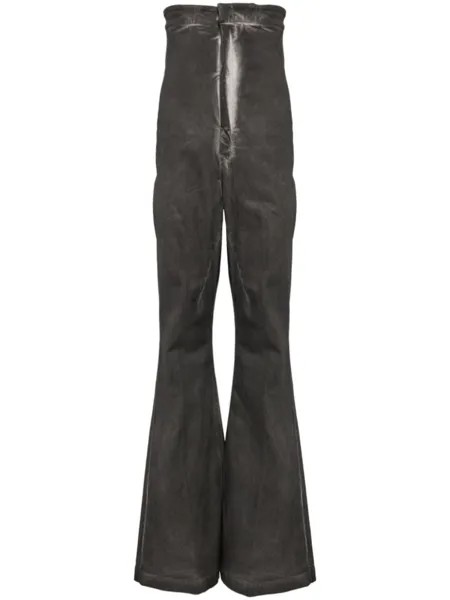 Rick Owens расклешенные джинсы Dirt Bolan, серый