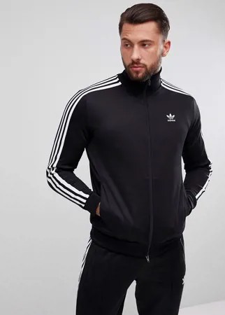 Черная спортивная куртка adidas Originals adicolor Beckenbauer CW1250-Черный