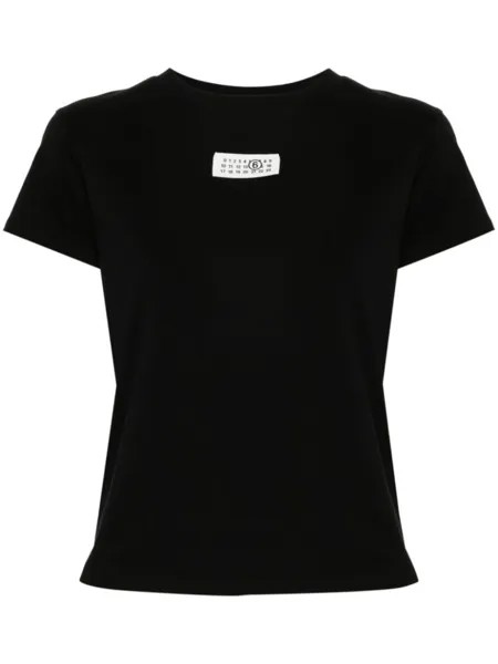 MM6 Maison Margiela футболка с нашивкой, черный