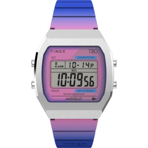 Наручные часы TIMEX, Purple/Stainless Steel/Digital