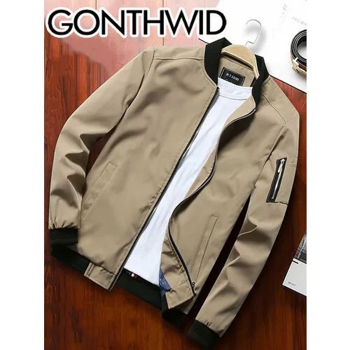 Бомбер GONTHWID, размер M, хаки