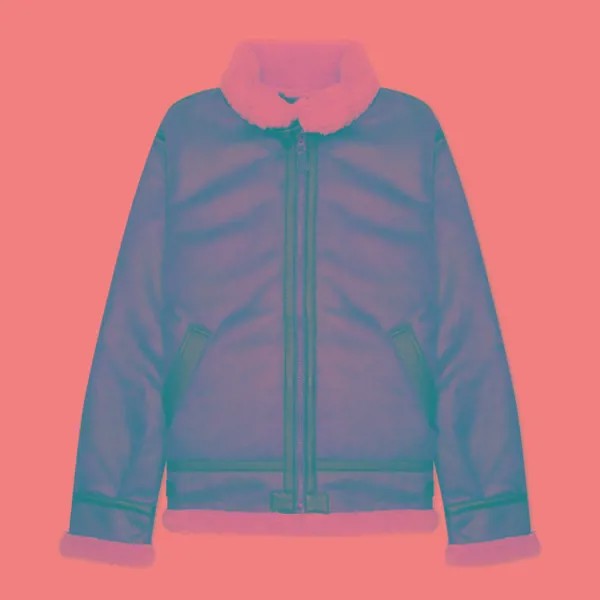 Мужская дублёнка Alpha Industries B-3 Sherpa Mod коричневый, Размер S