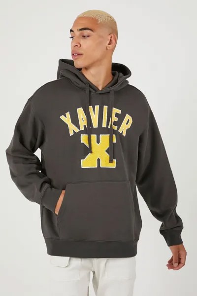 Толстовка с кулиской и графикой Xavier Forever 21, черный