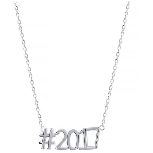 Колье ELEMENT47, серебро, 925 проба, длина 45 см.