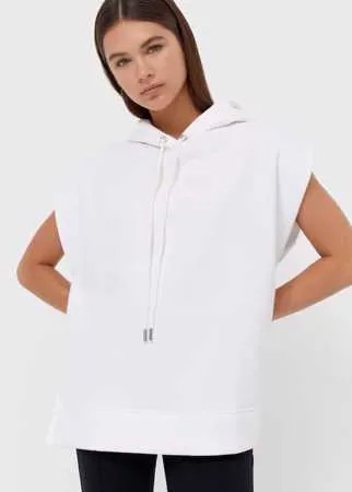 Stradivarius Худи С Подплечниками Цвет Небеленого Полотна Xs