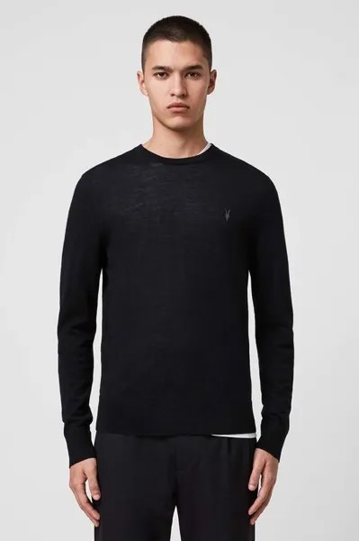 Свитер MODE MERINO CREW AllSaints, черный