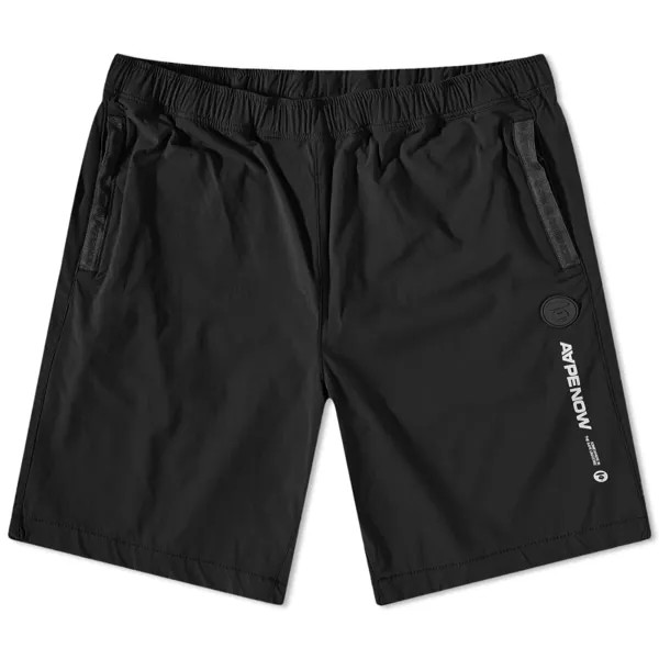 Нейлоновые шорты с логотипом AAPE Now, черный