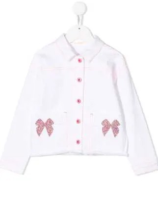 Billieblush джинсовая куртка с оборками