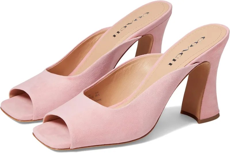 Босоножки Laurence Suede Sandal COACH, цвет Flower Pink