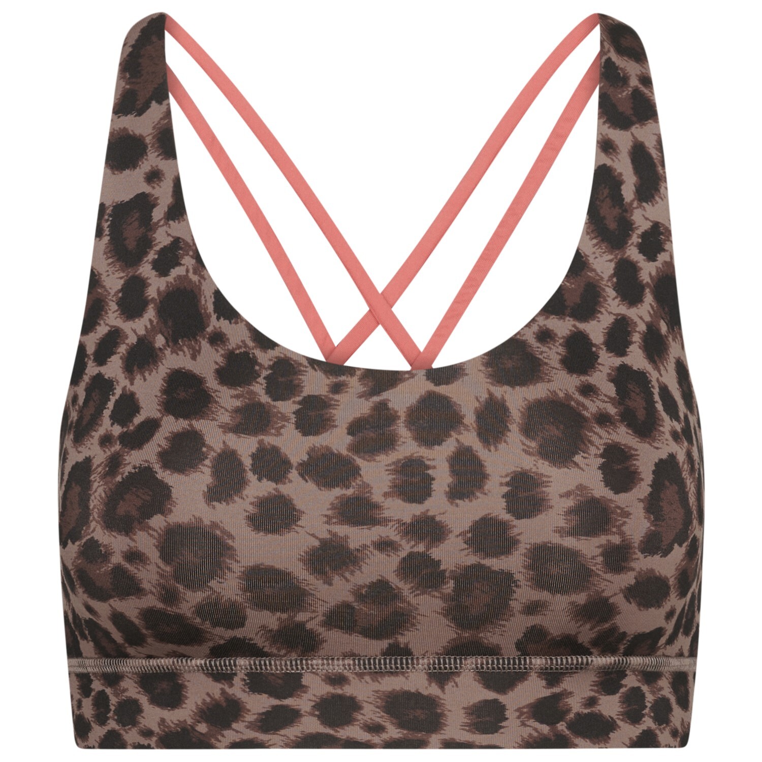 Спортивный бюстгальтер Hey Honey Criss-Cross Bra Leo, цвет Black/Brown