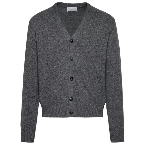 Кардиган cashmere cardigan Ami Paris, серый