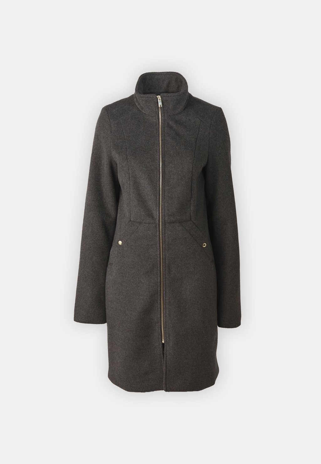 Классическое пальто VMCLARASIA COAT Vero Moda Tall, цвет Mottled Dark Grey